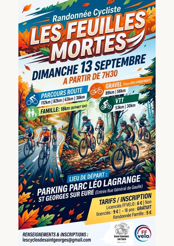 Affiche Feuilles Mortes A4